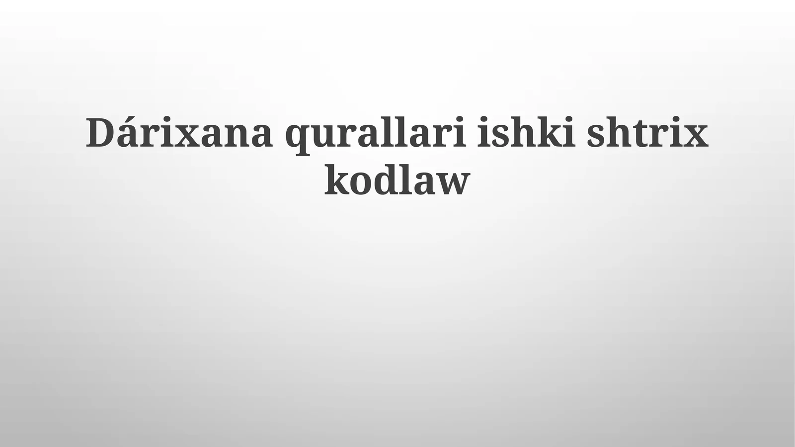 Dárixanaqurallariishkishtrixkodlaw