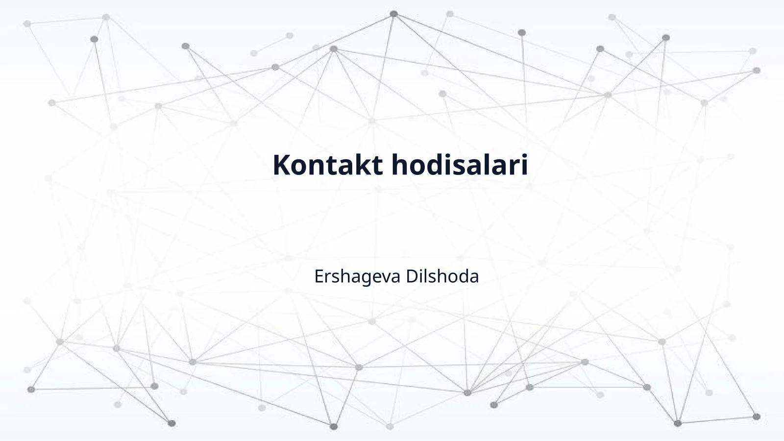 Kontakt hodisalari