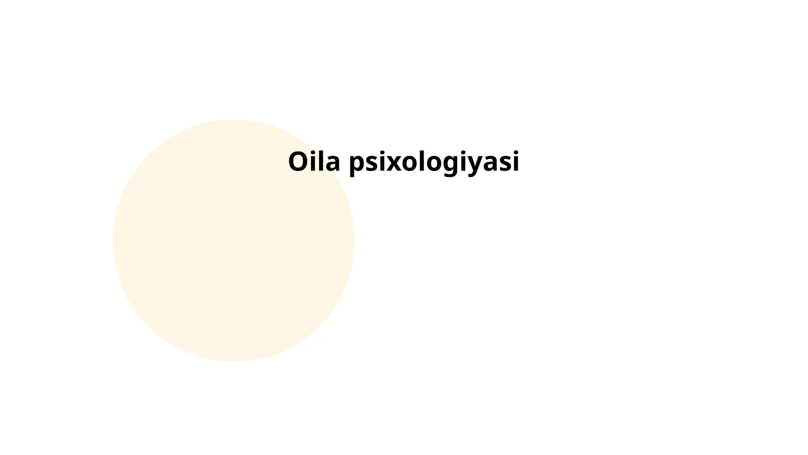 Oila psixologiyasi