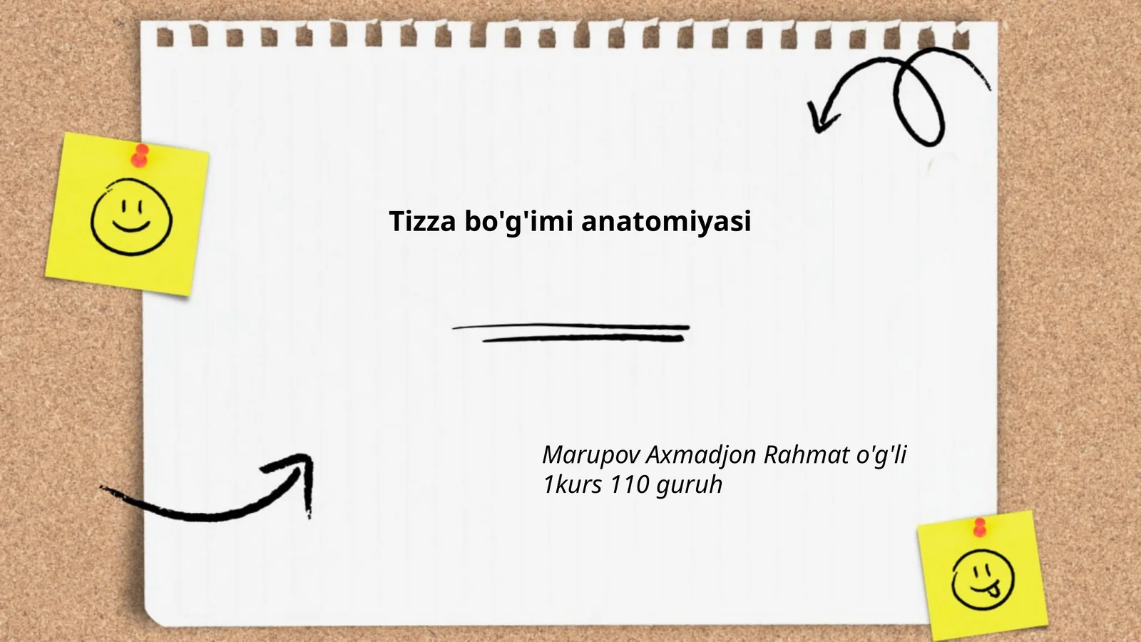 Tizza bo'g'imi anatomiyasi