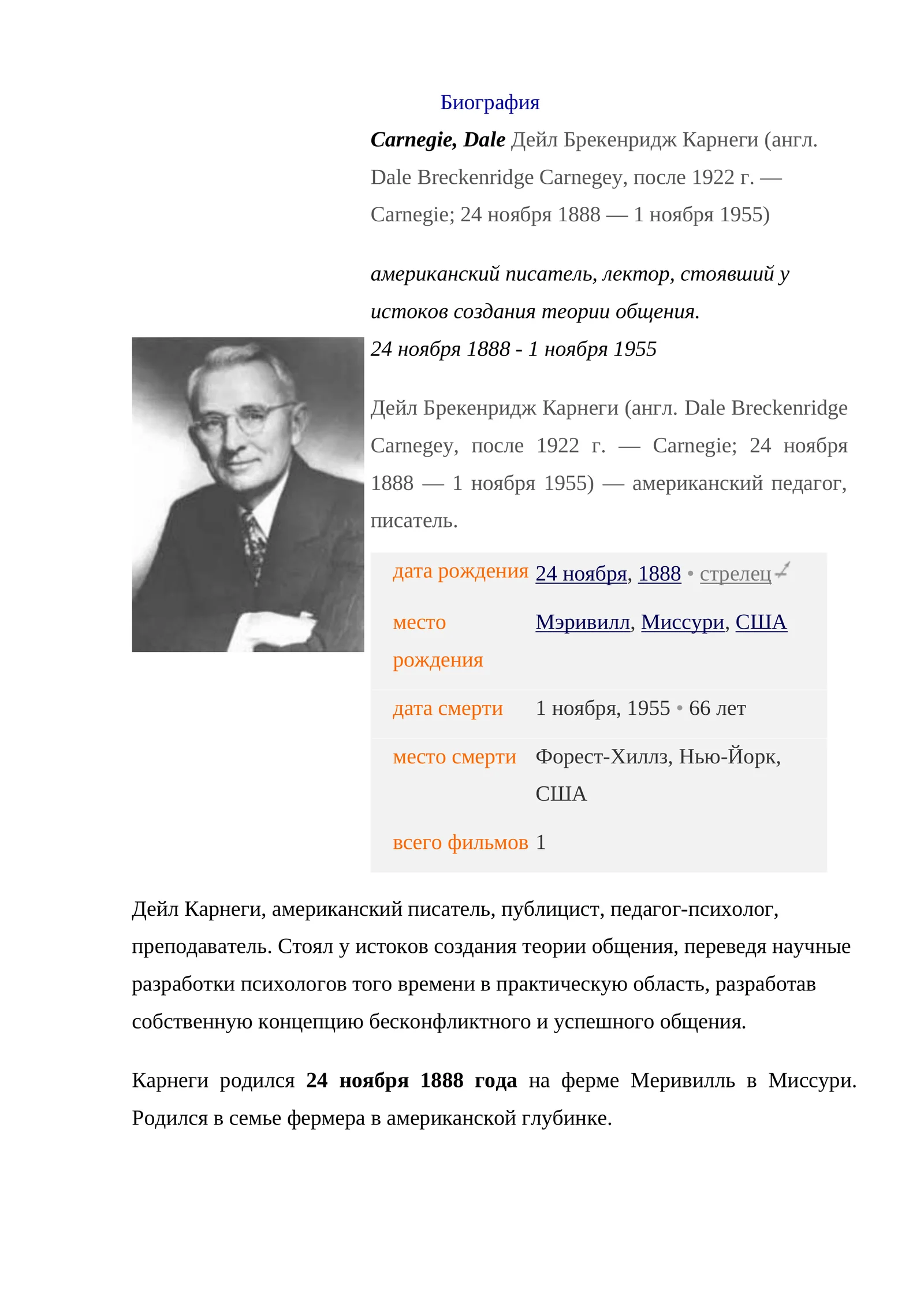 Биография