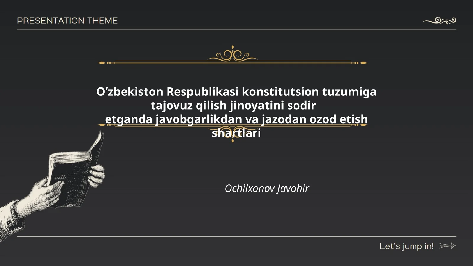 Huquqiy mas'uliyatdan ozod etish shartlari