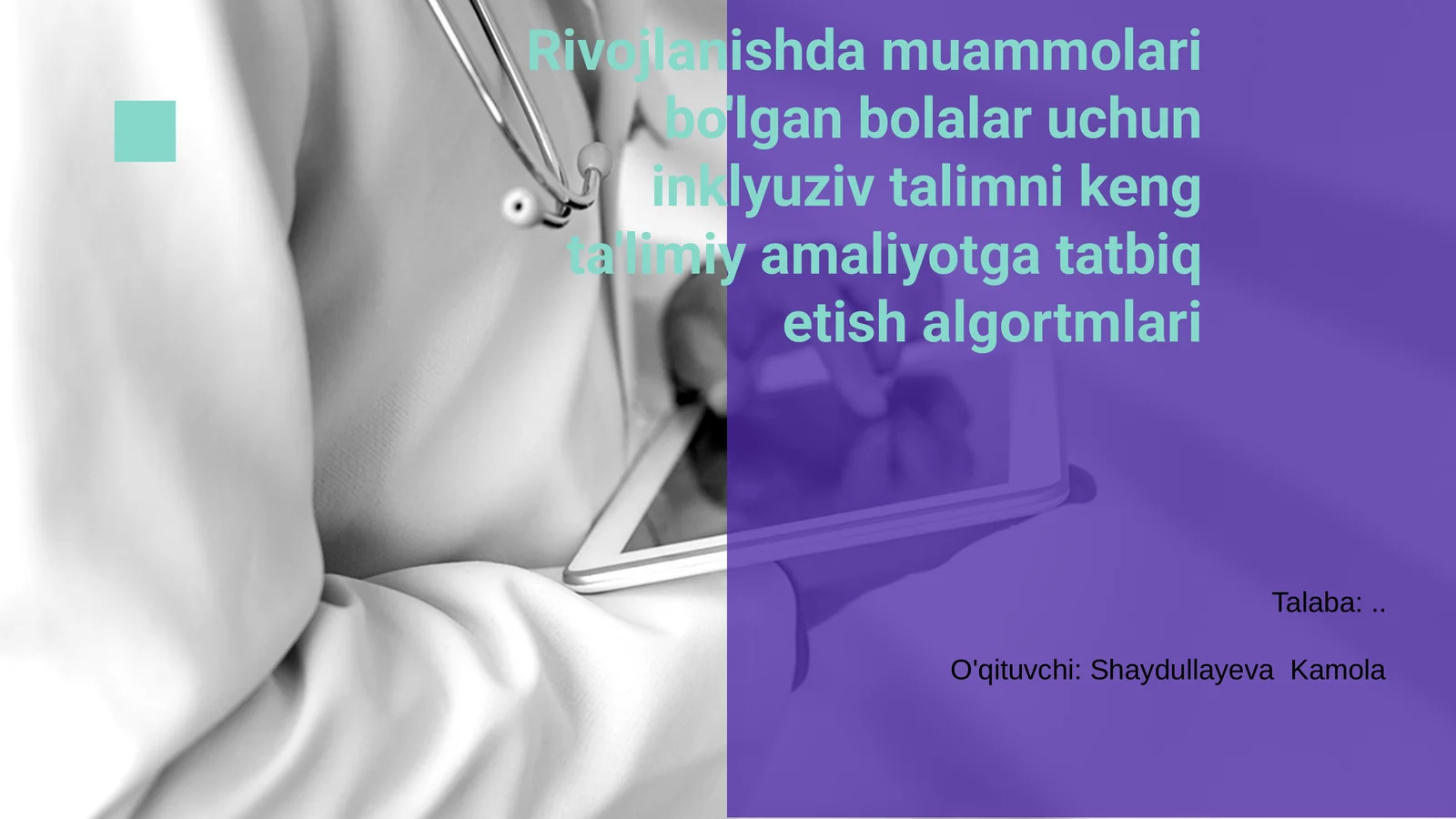 Inklyuziv talimning muammolari