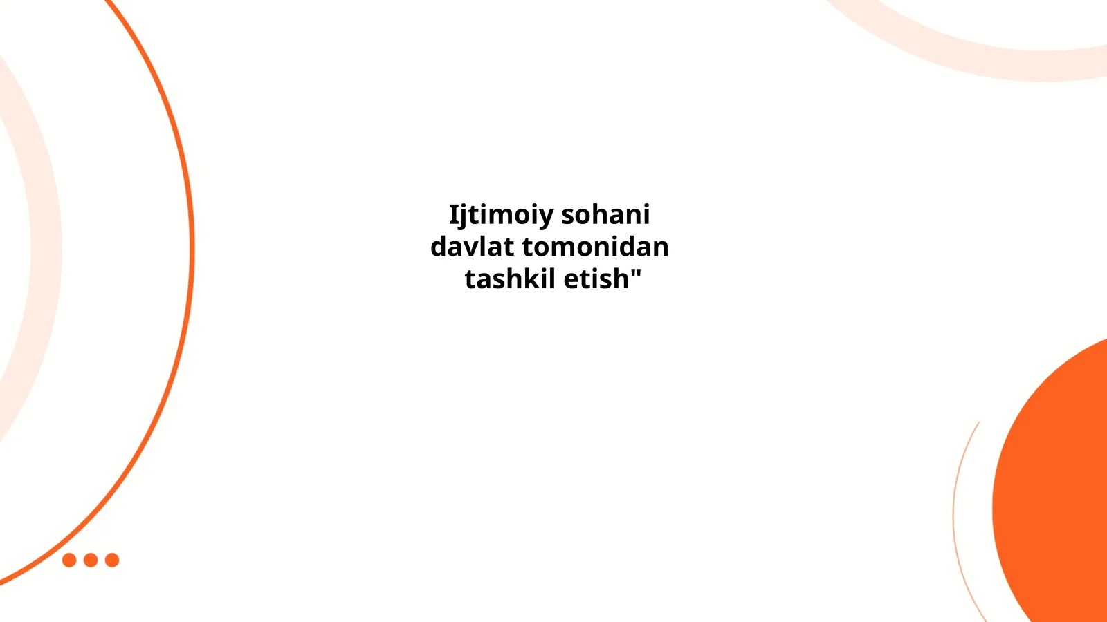 Ijtimoiy sohaga davlat tomonidan subsidiya berish