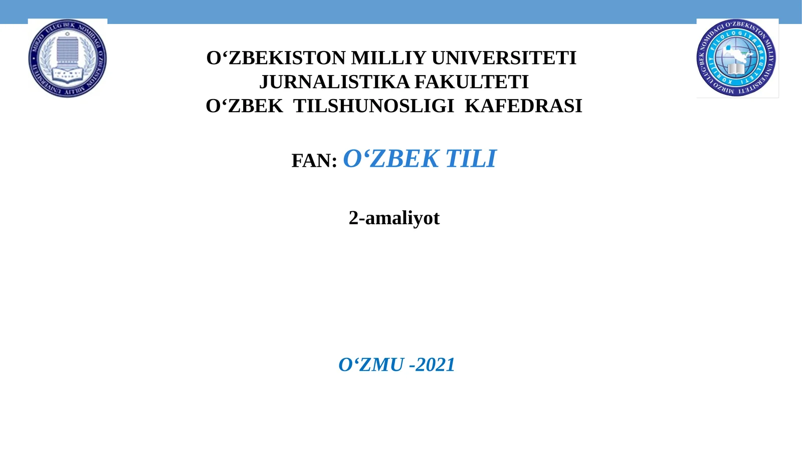 O‘ZBEKTILI