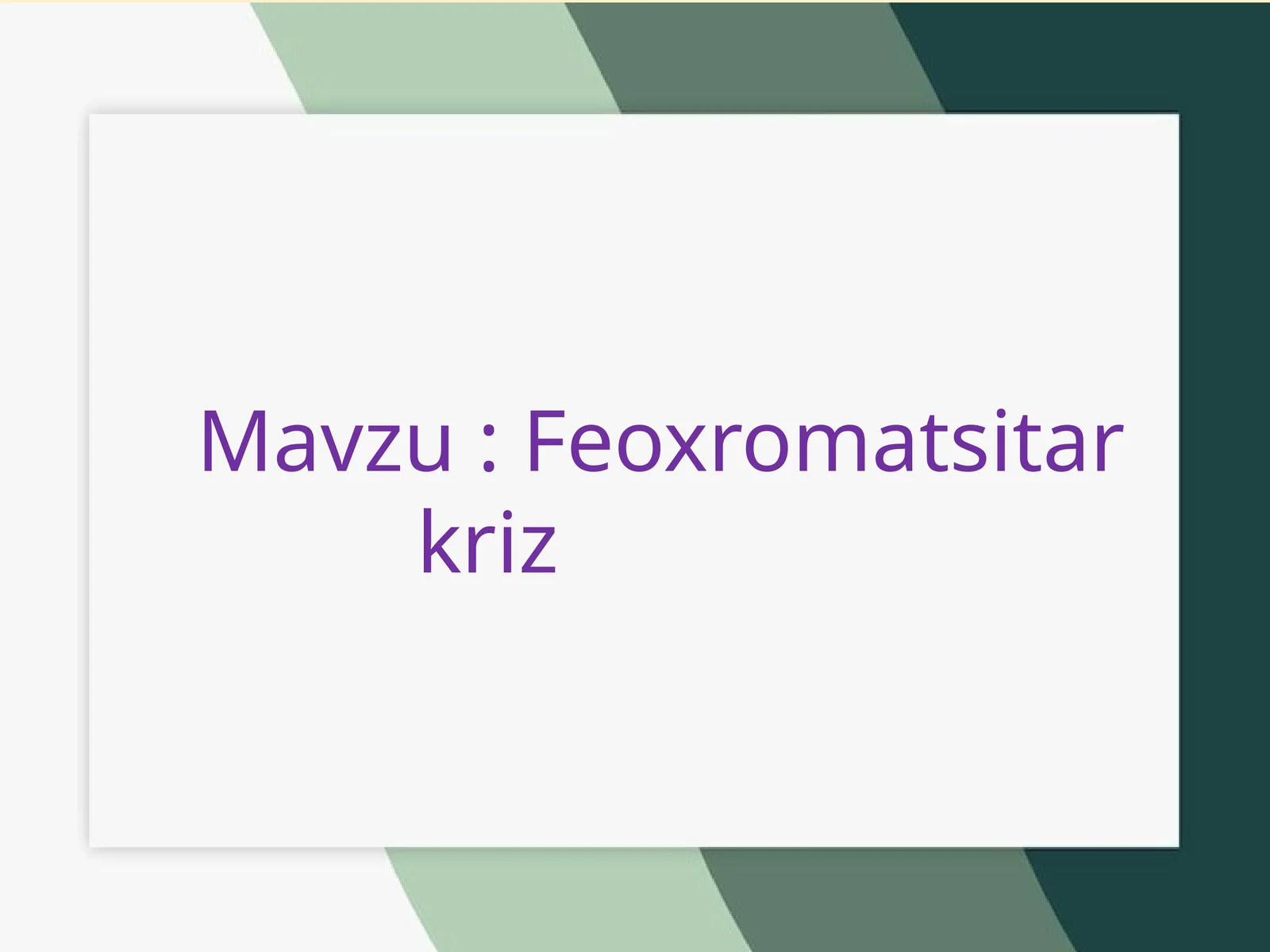 Feoxromatsita rkriz