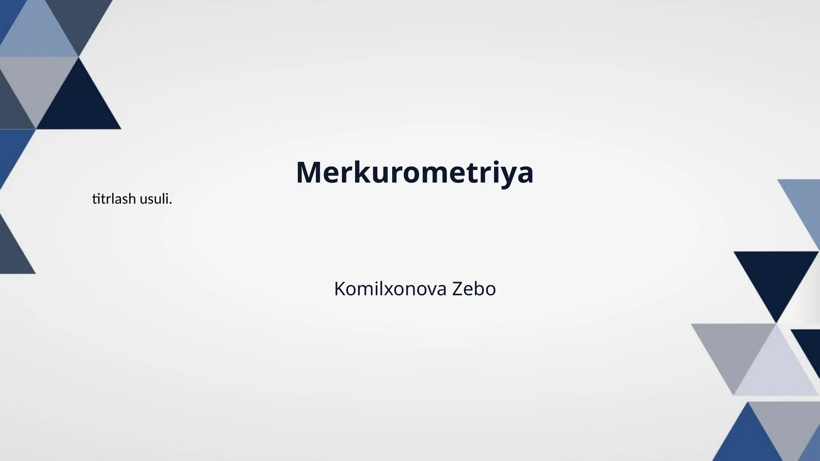 Merkurometriya