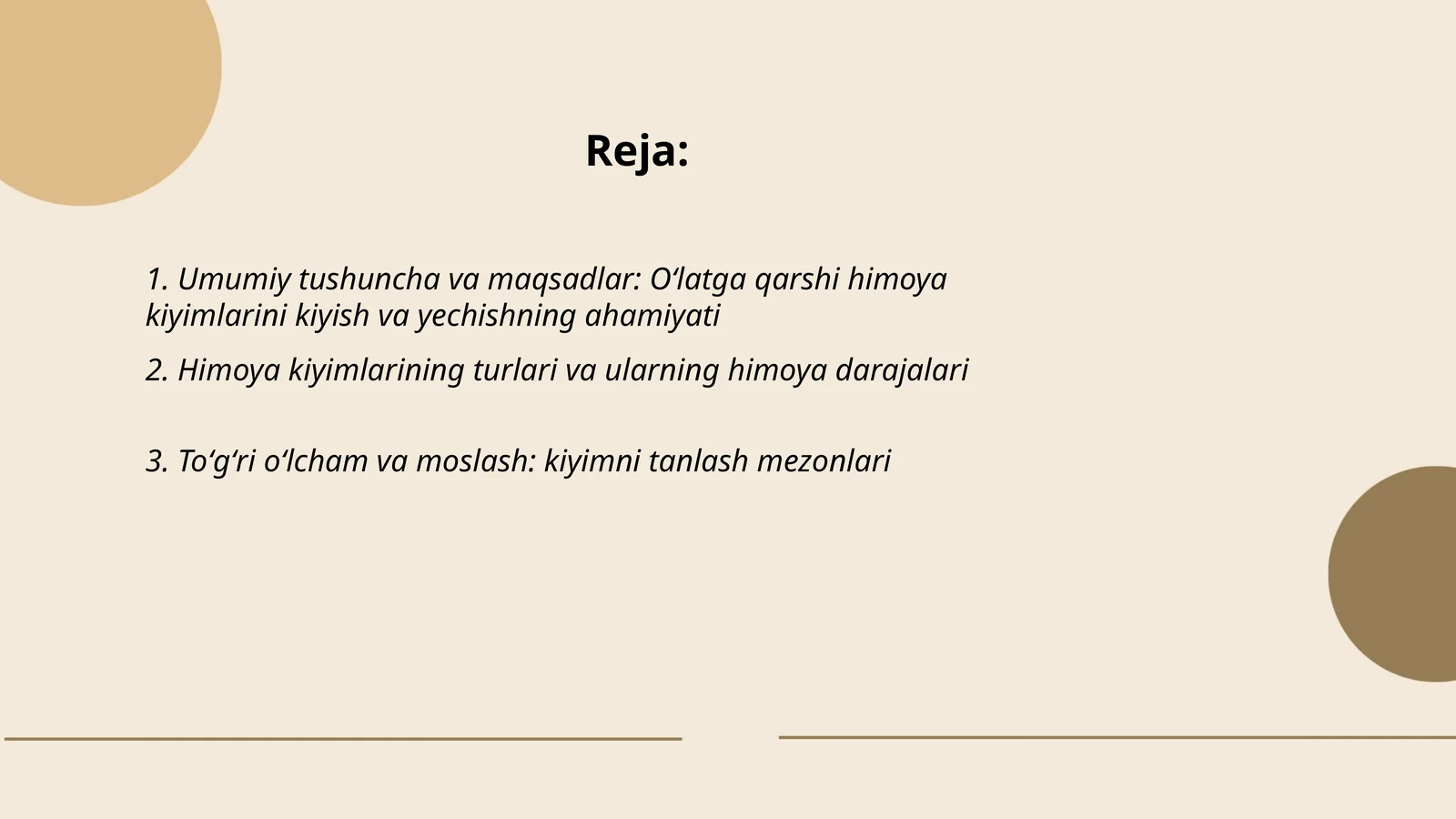 Oʻlatga qarshi himoya kiyimlarini kiyish va yechish tartibi va qoidalari