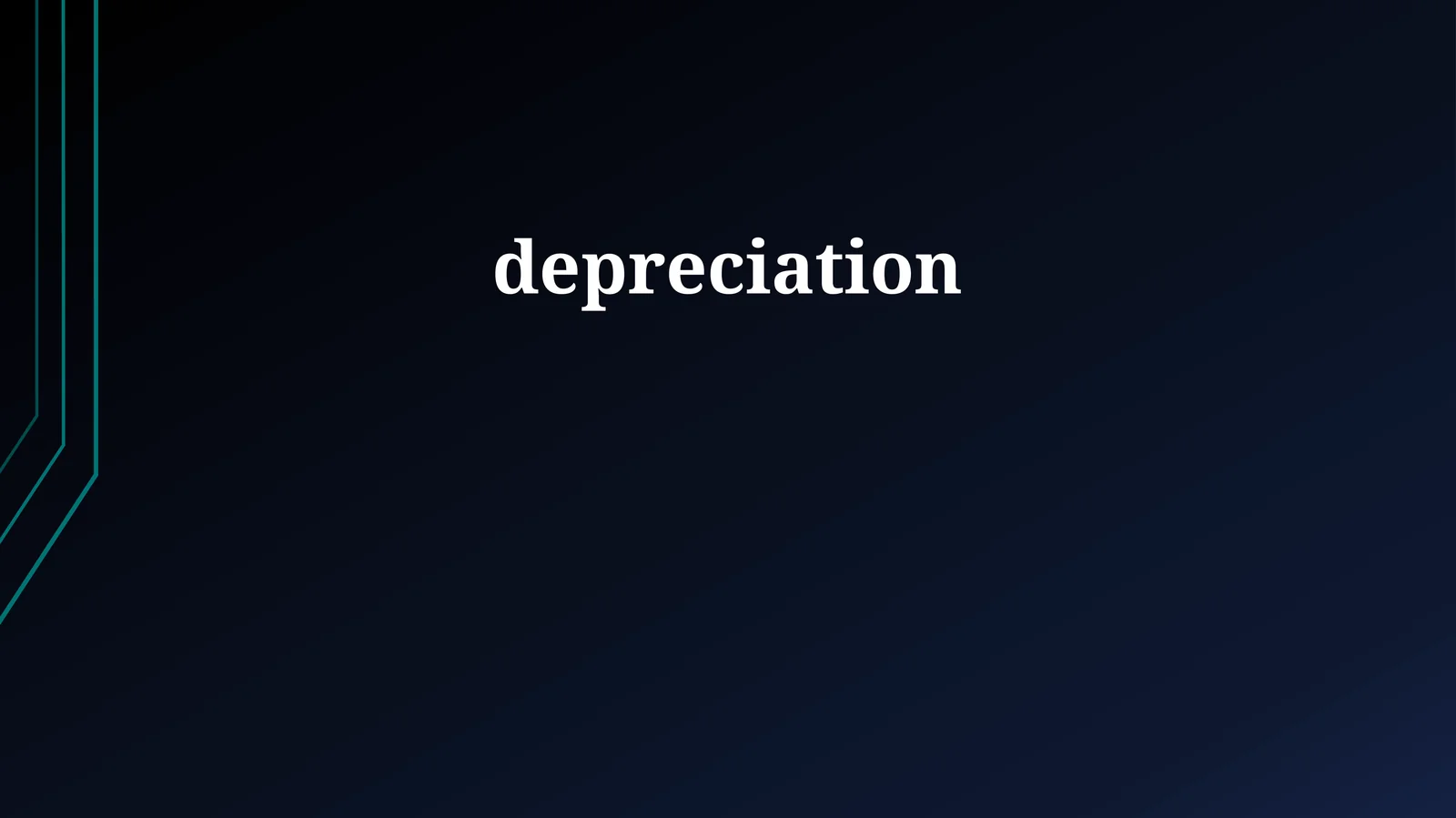 Depreciation's Impact