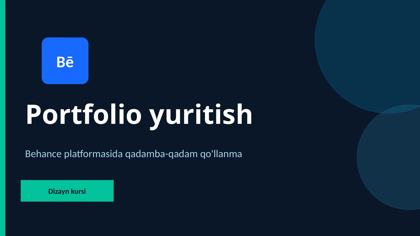 Behance platformasida qadamba-qadam qo'llanma