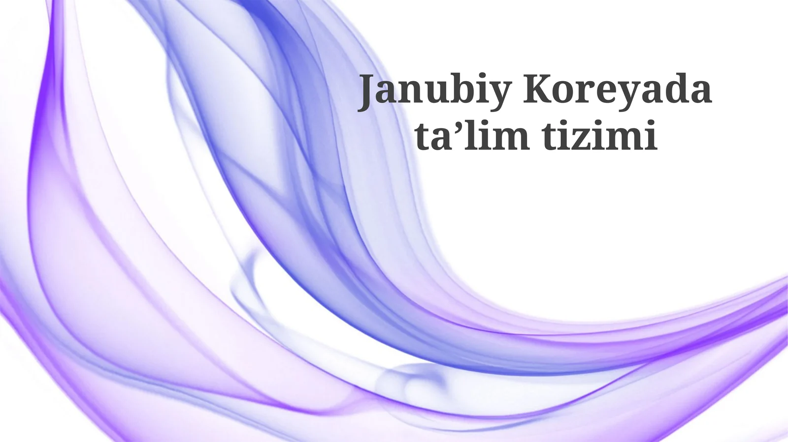 Janubiy Koreyada ta'lim tizimi