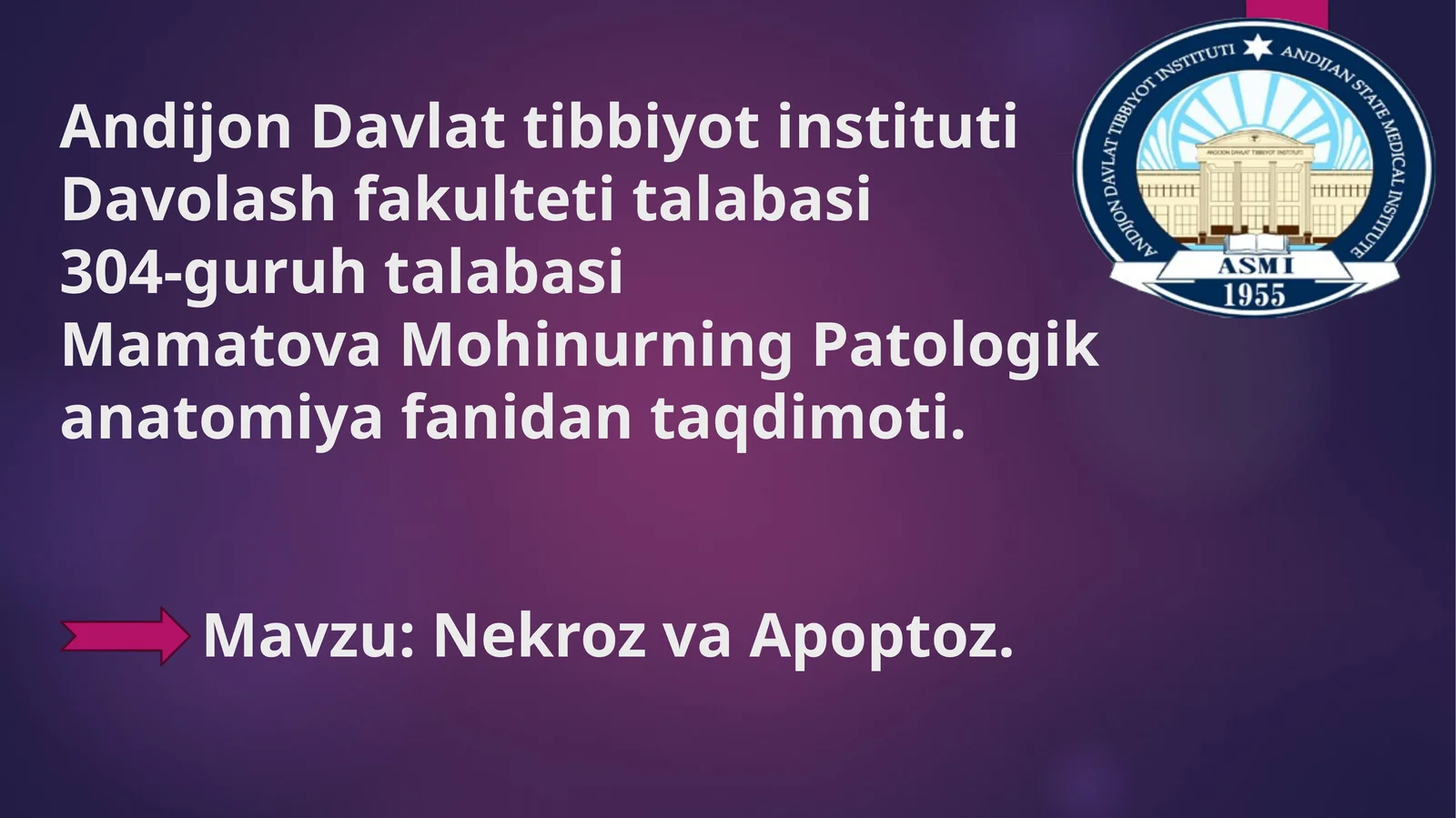 Nekroz va Apoptoz