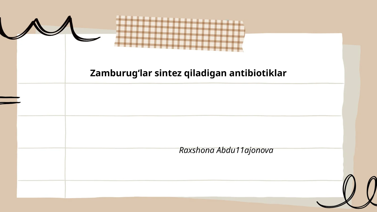 Zamburugʻlar sintez qiladigan antibiotiklar