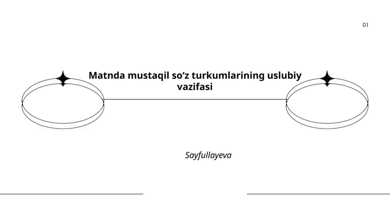 Matnda mustaqil soʻz turkumlarining uslubiy vazifasi