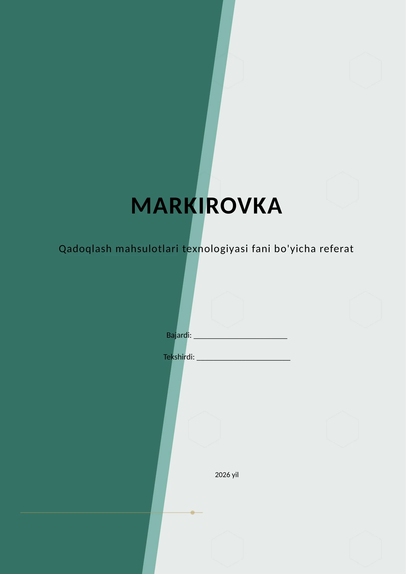 MARKIROVKA