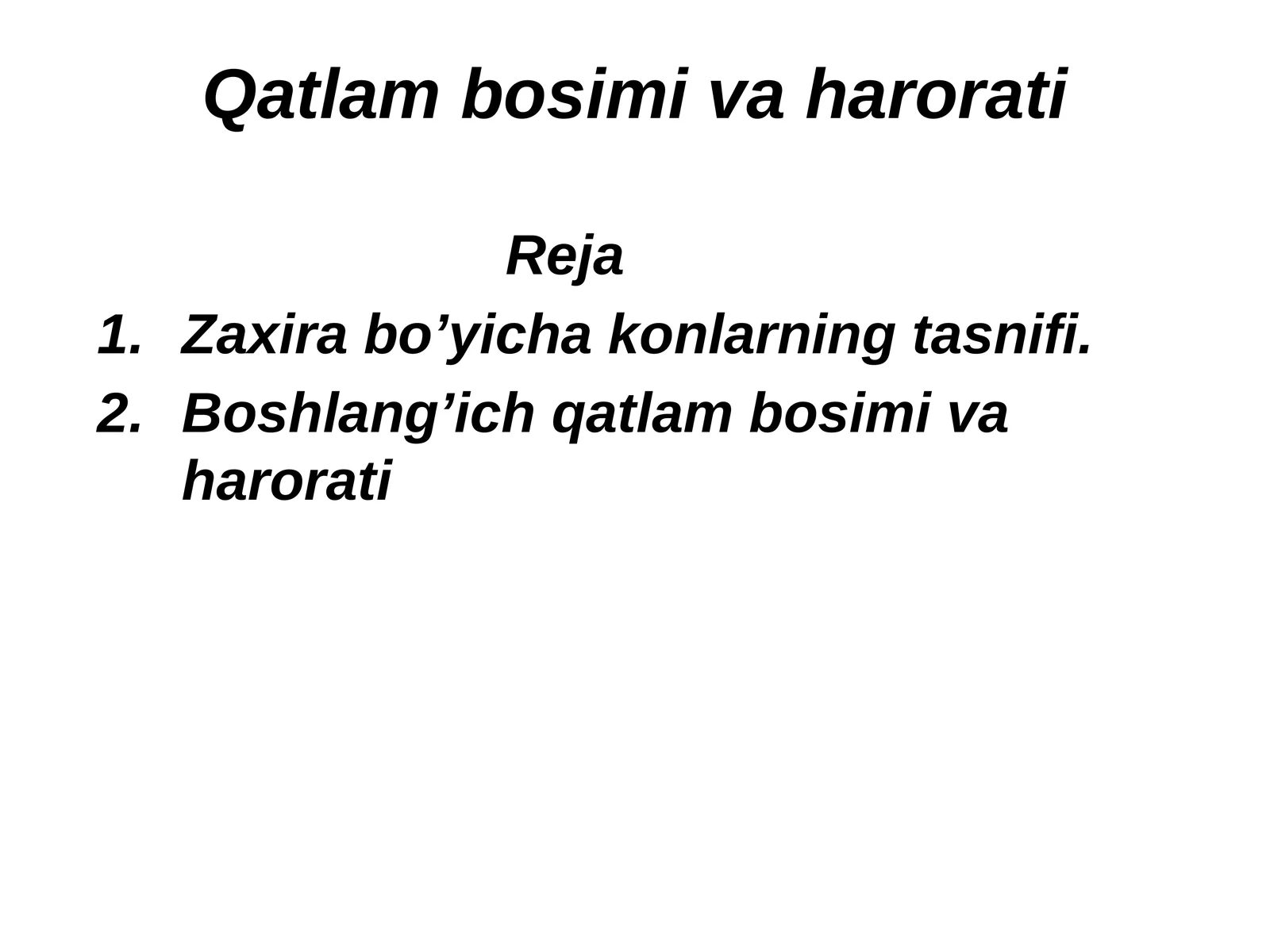Odamlarni qatlambosimi va harorati