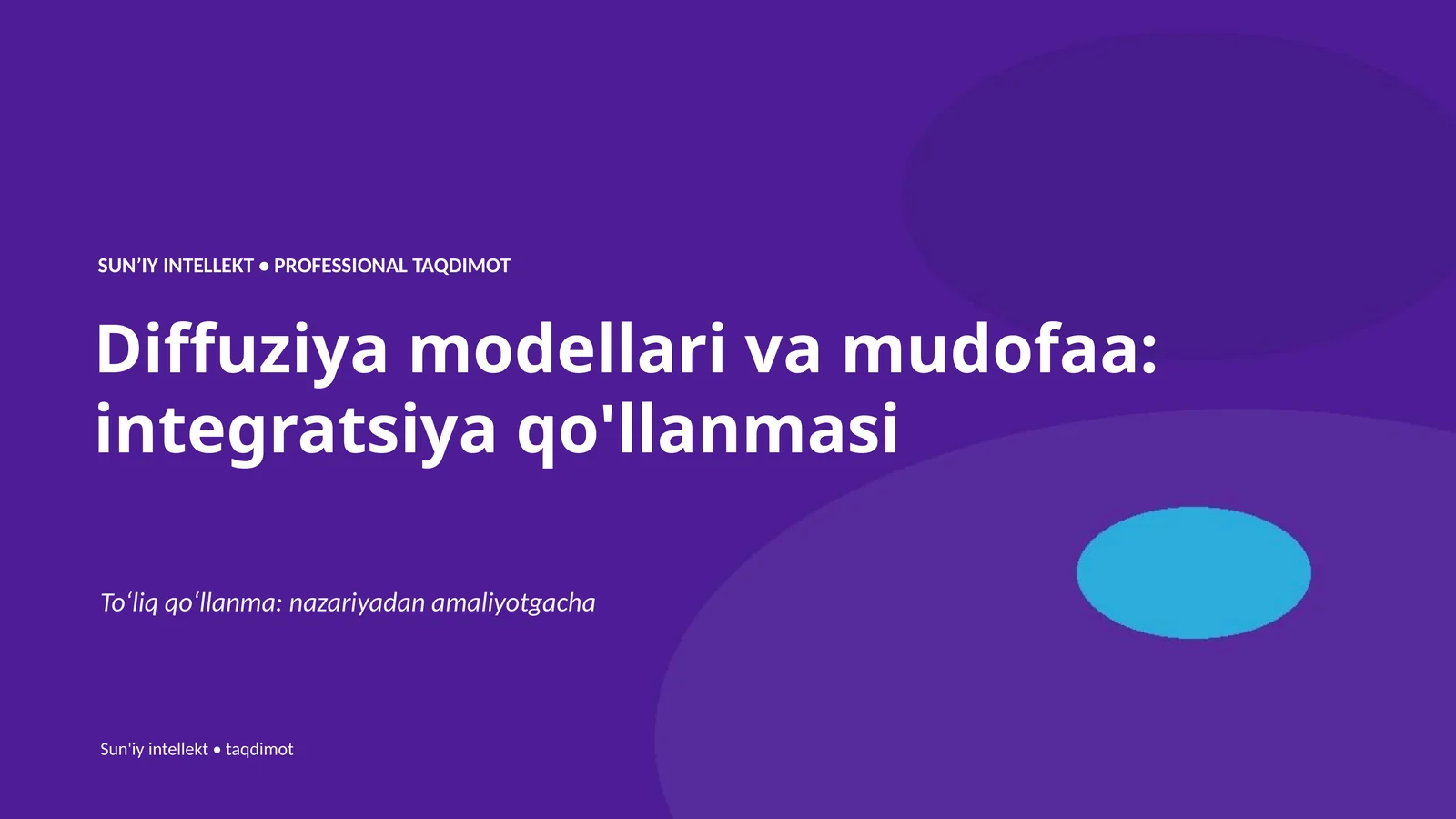 Sun'iy intellekt • Professional taqdimot