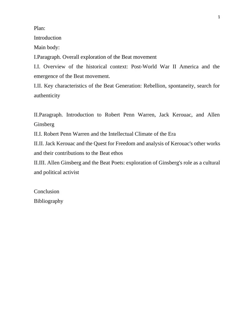 The Beat movement was America