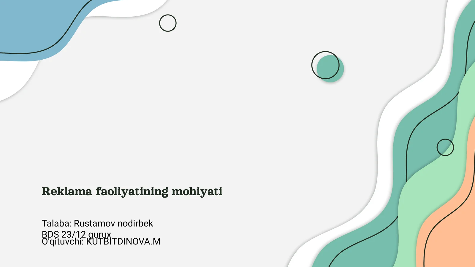 Reklama faoliyatining mohiyati