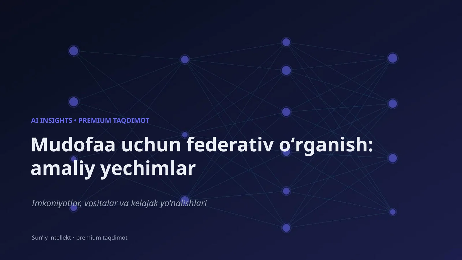 AI INSIGHTS • PREMIUM TAQDIMOT