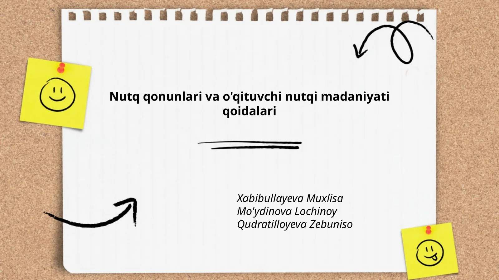 Nutq qonunlari va o'qituvchi nutqi madaniyati qoidalari