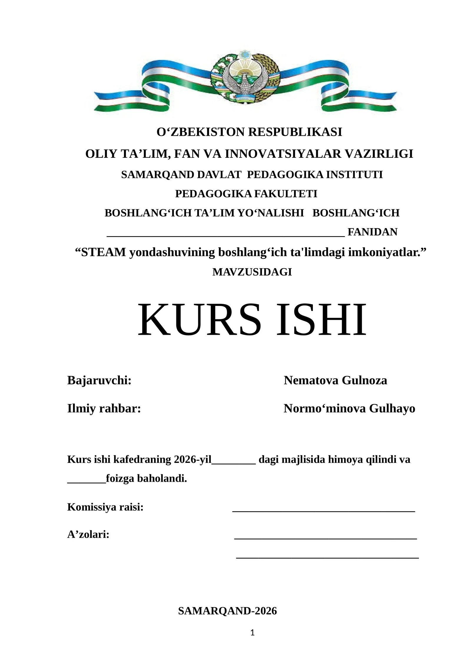 STEM_STEAM_ yondashuvining _boshlang‘ich _ta'limdagi_ imkoniyatlar
