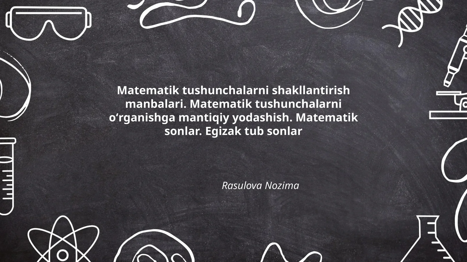 Matematik tushunchalarni shakllantirish manbalari