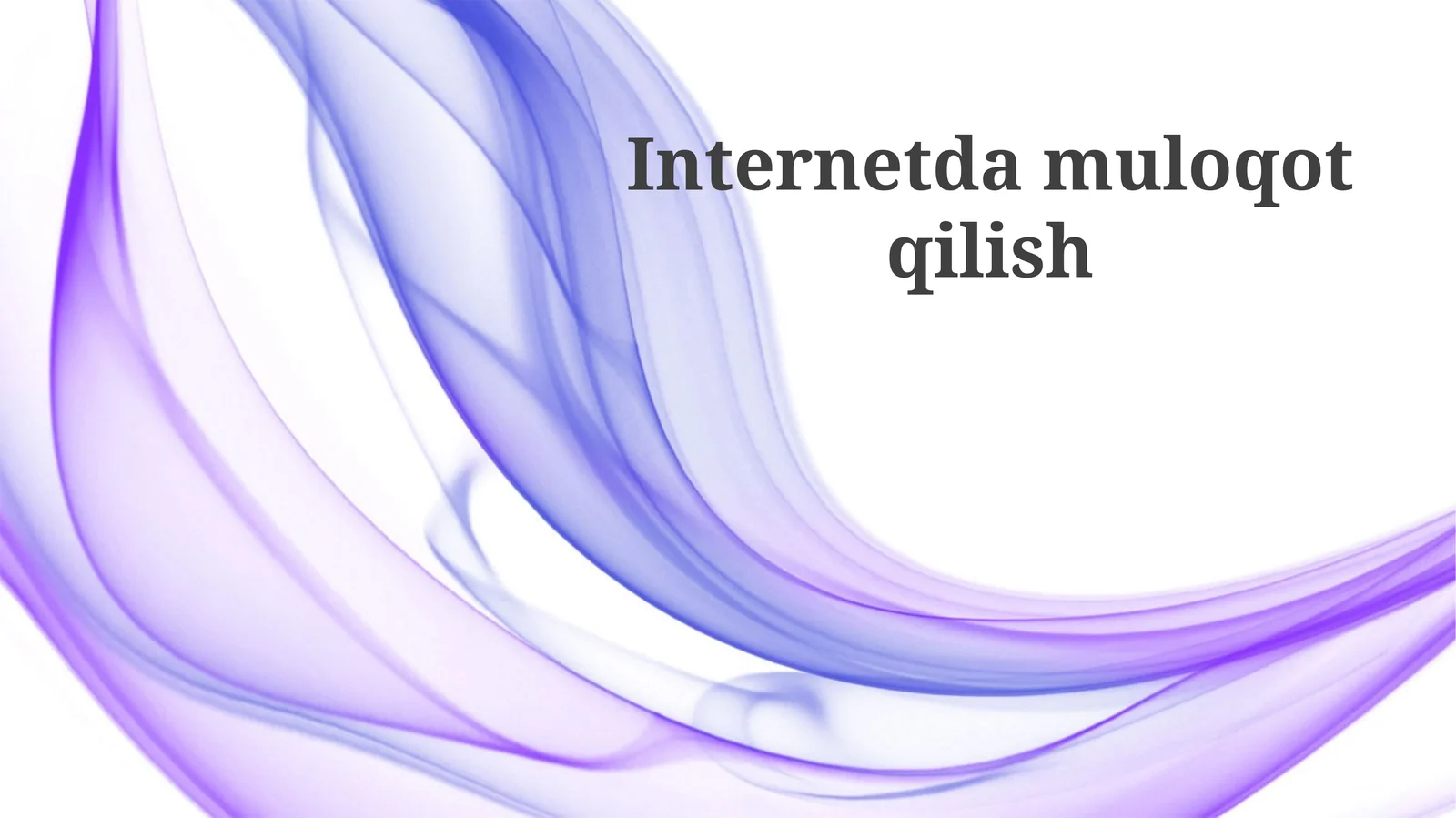 Internetdamuloqotqilish