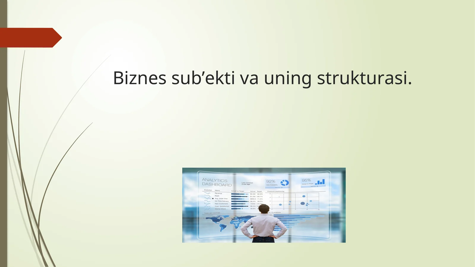 Biznеs sub’еkti vа uning strukturаsi