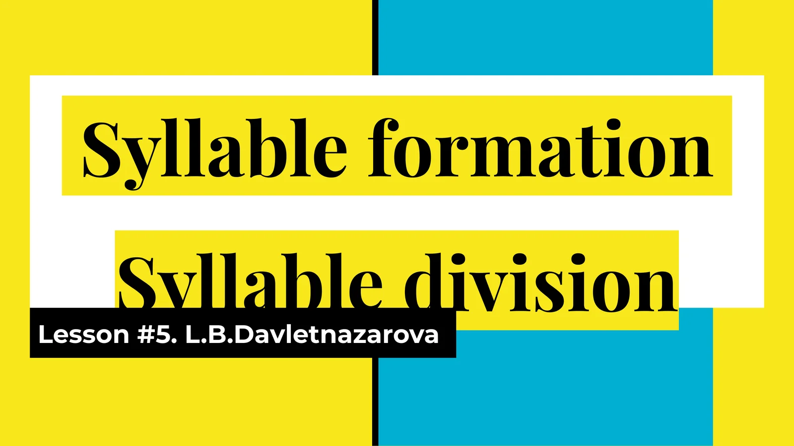 Lesson#5.L.B.Davletnazarova