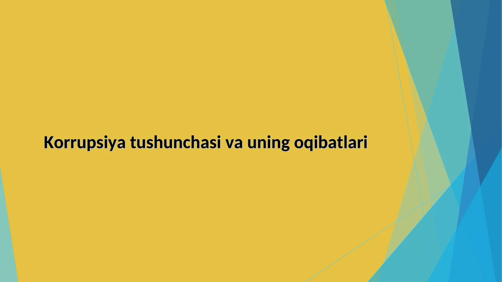 korrupsiya tushunchasi