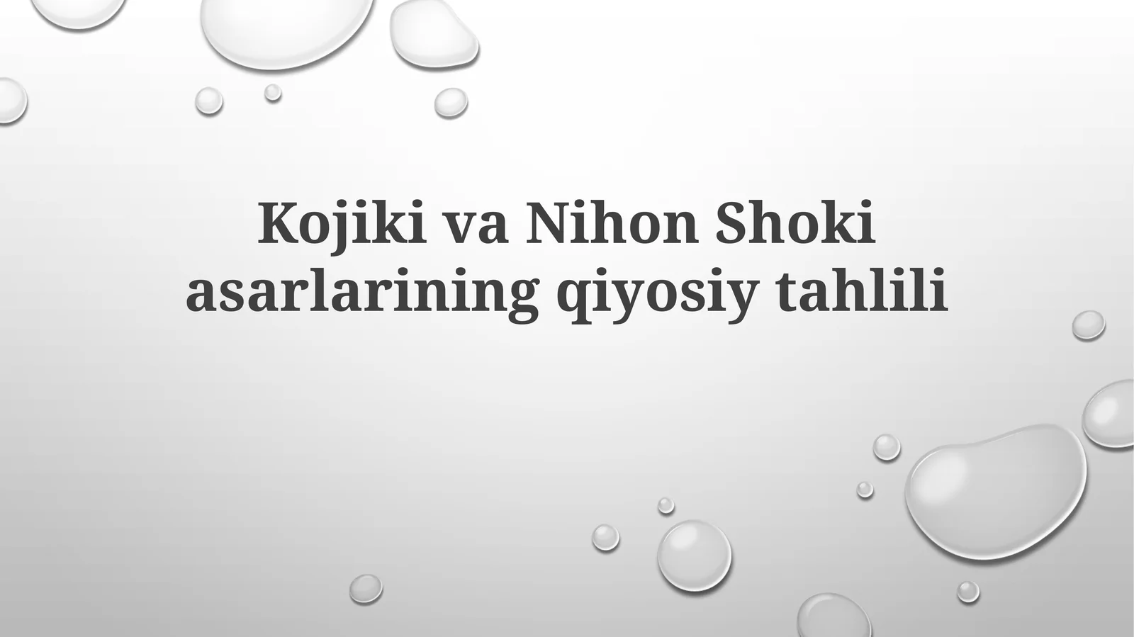 KojikivaNihonShokiasarlariningqiyosiytahlili