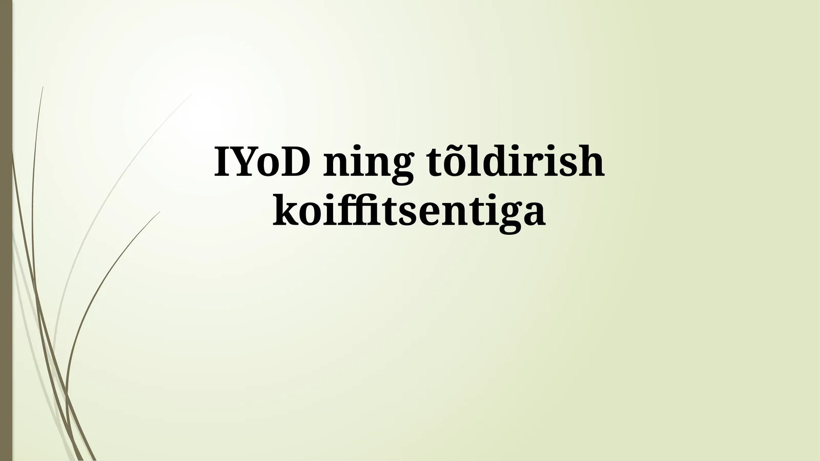 Toʻldirish Koeffitsientiga Taʼsir Etgan Omillar