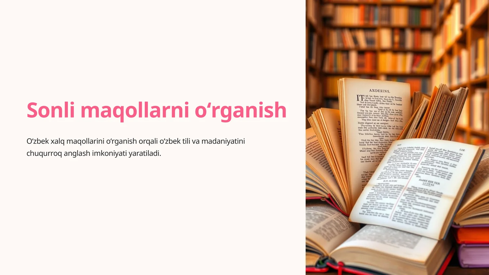 Sonli maqollarni oʻrganish