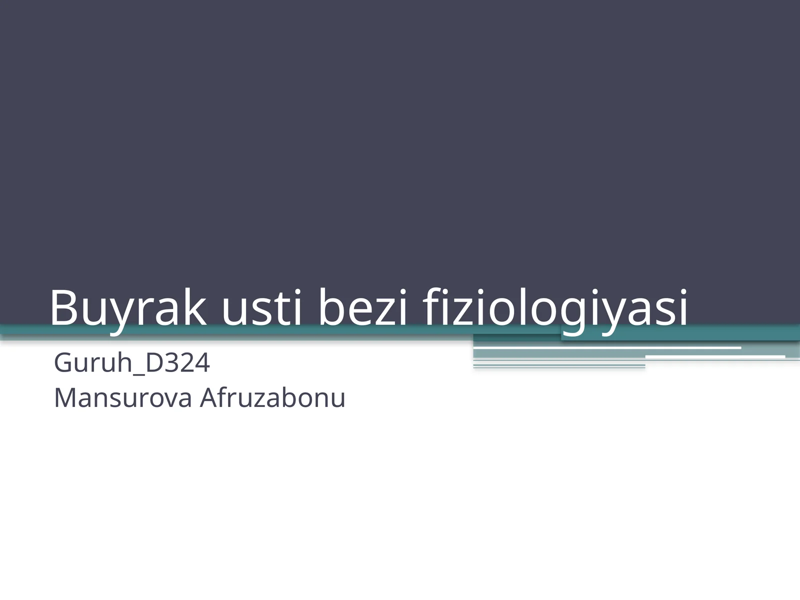 Buyrakustibezifiziologiyasi