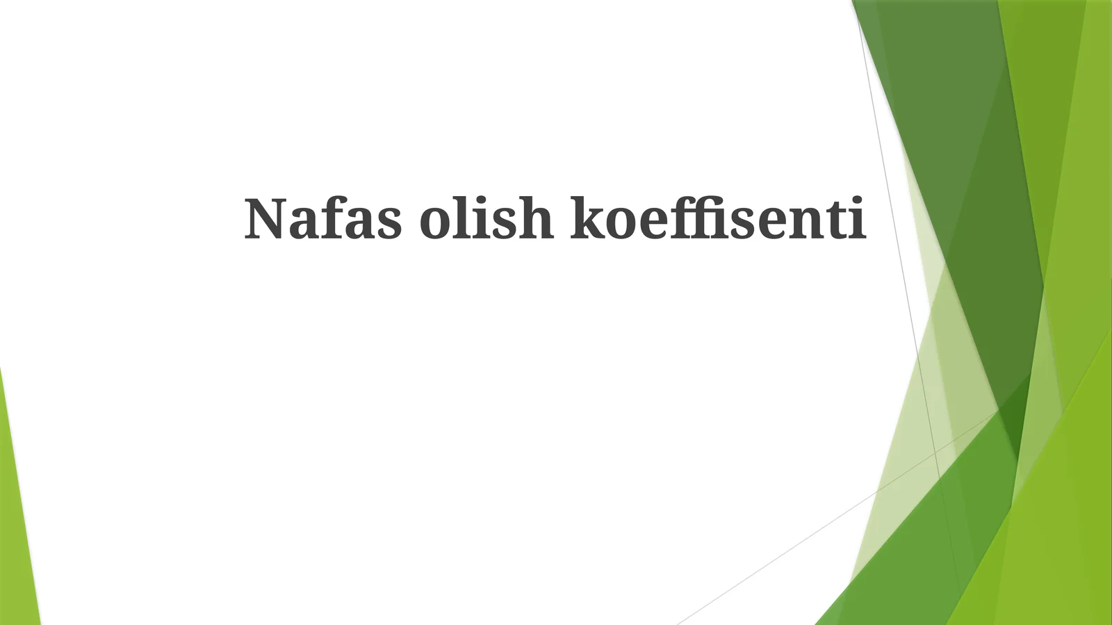 Nafasolishkoeffisenti