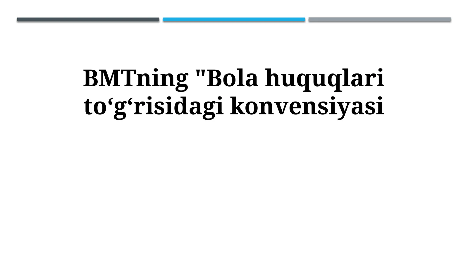 Bolalar Huquqlari Konvensiyasi