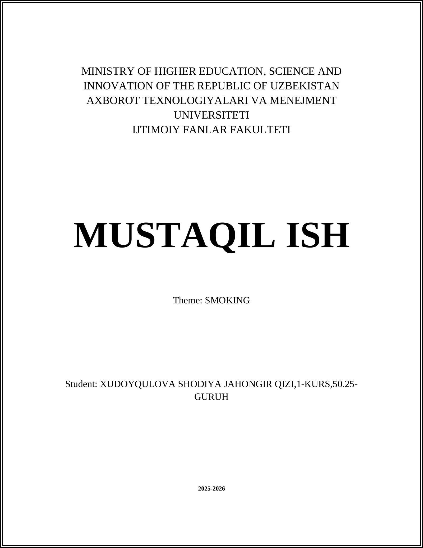 SMOKING: Health Effects and Risks