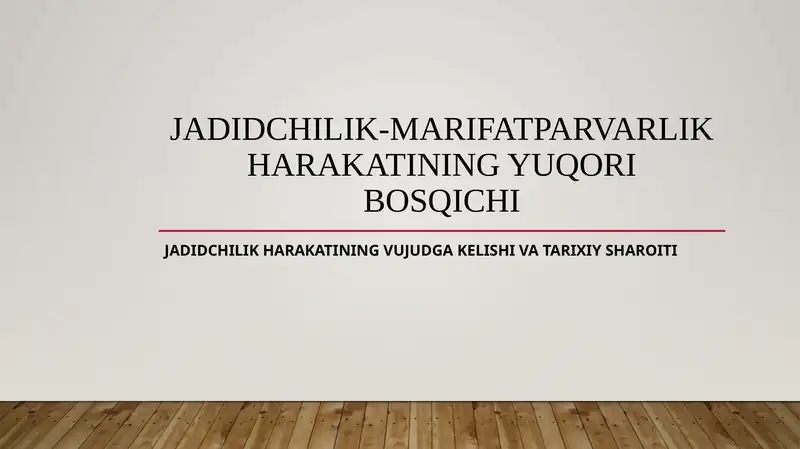 Jadidchilik harakati