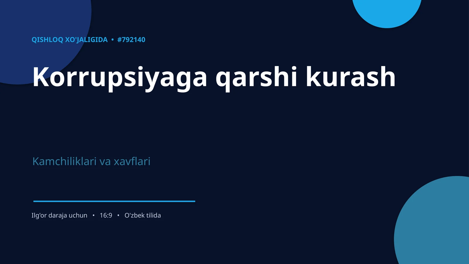 Korrupsiyaga qarshi kurash
