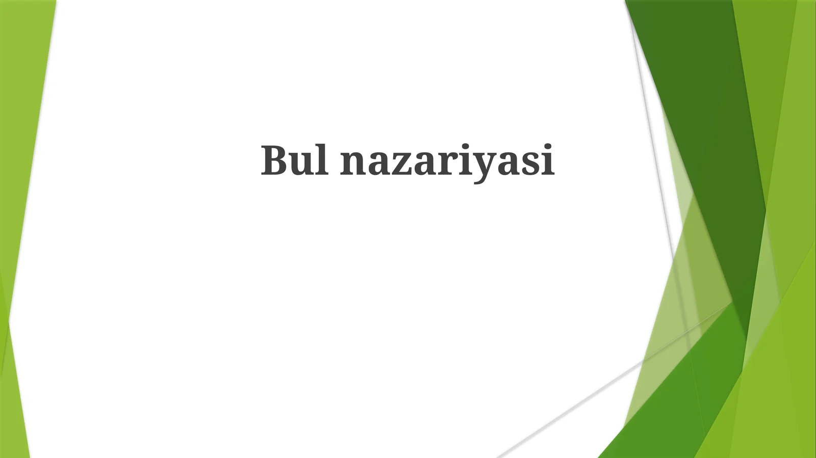 Bulnazariyasi