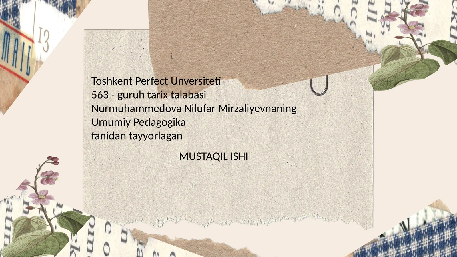 Ona tili - o'qish savodxonligi va uni o'qitish metodikasi