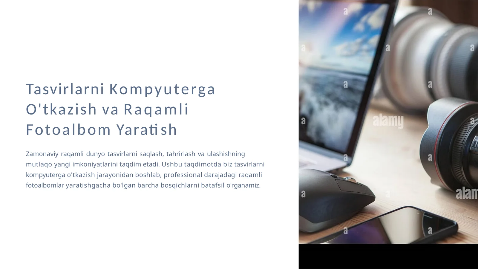 TasvirlarniKompyutergaO'tkazishvaRaqamliFotoalbomYaratish
