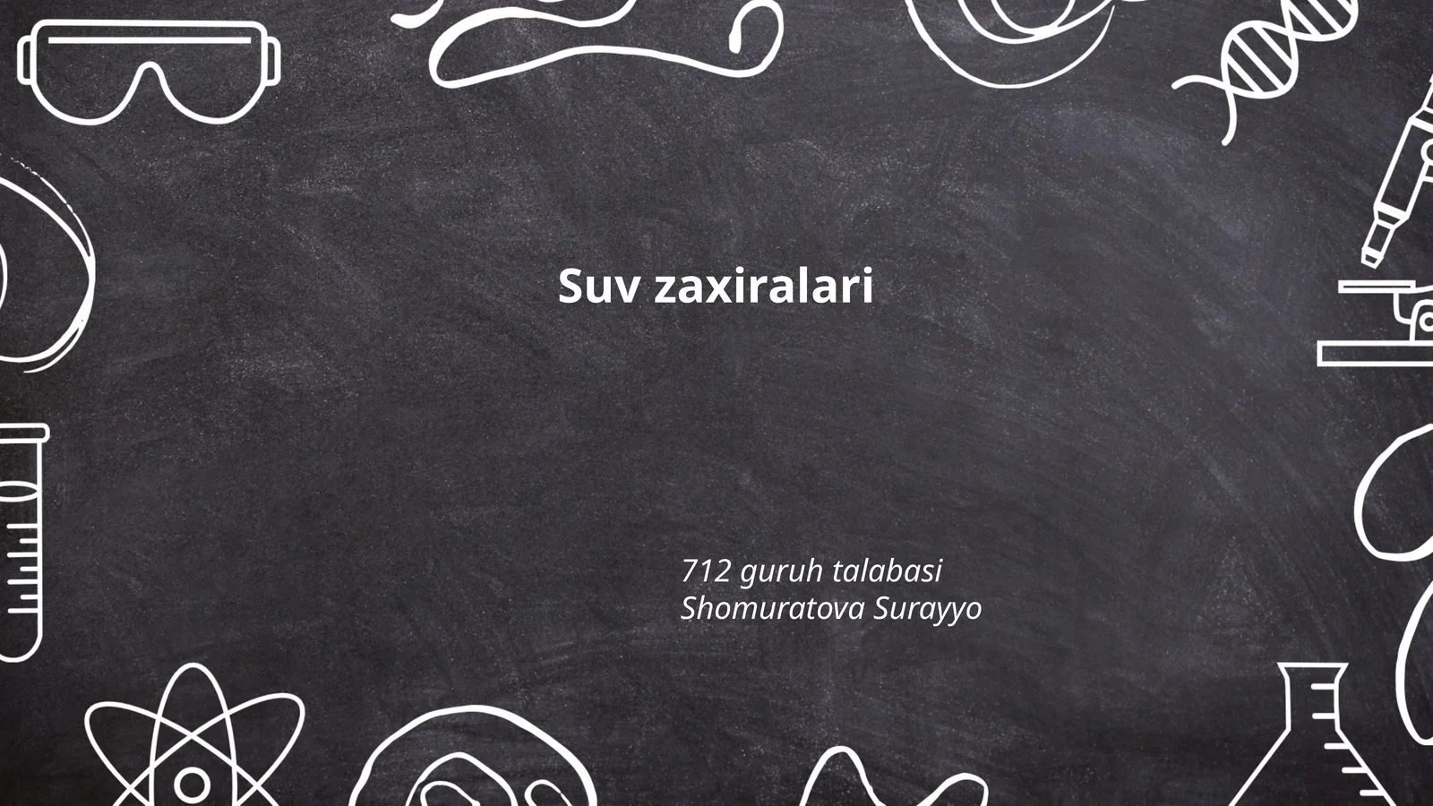 Suv zaxiralari