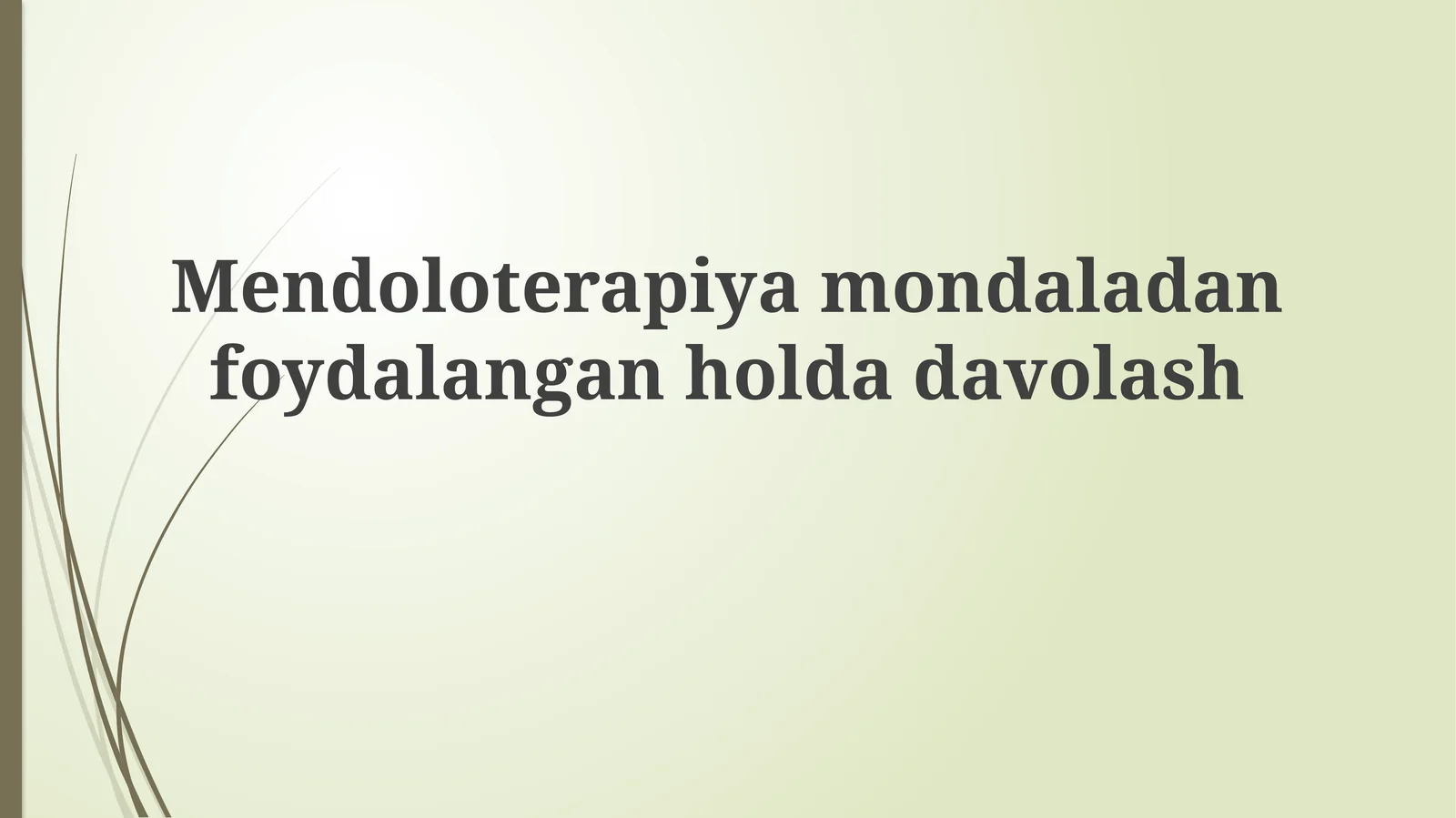 Mandalalar bilan davolash (Mendoloterapiya)