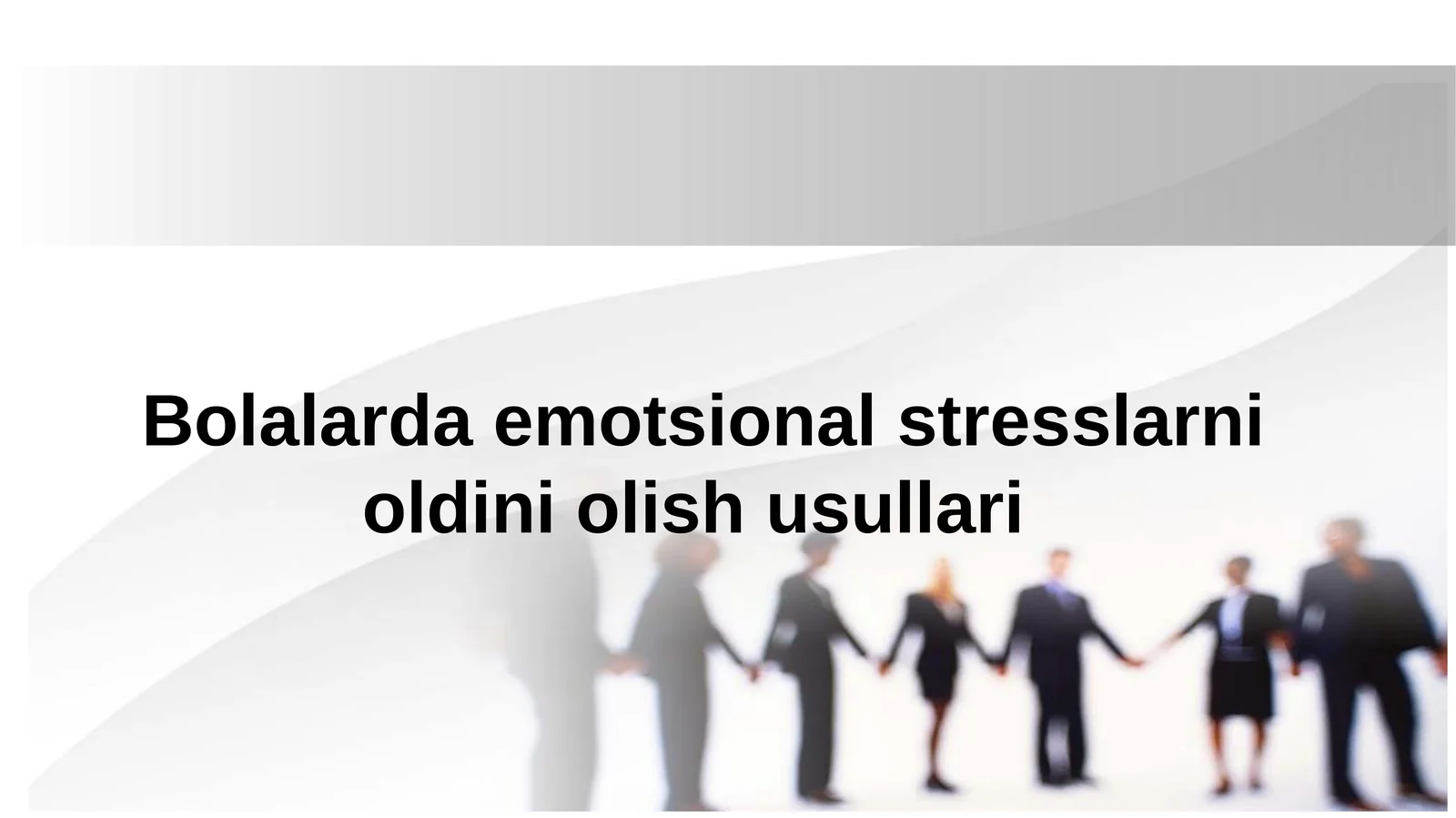 Bolalarda emotsional stresslarni oldini olish usullari