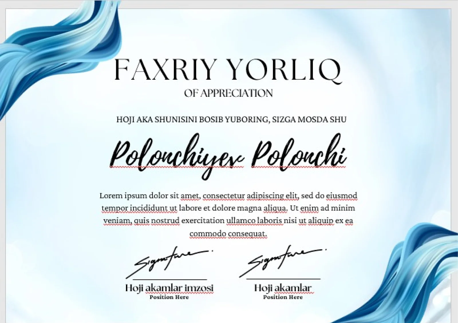 FAXRIY YORLIQ