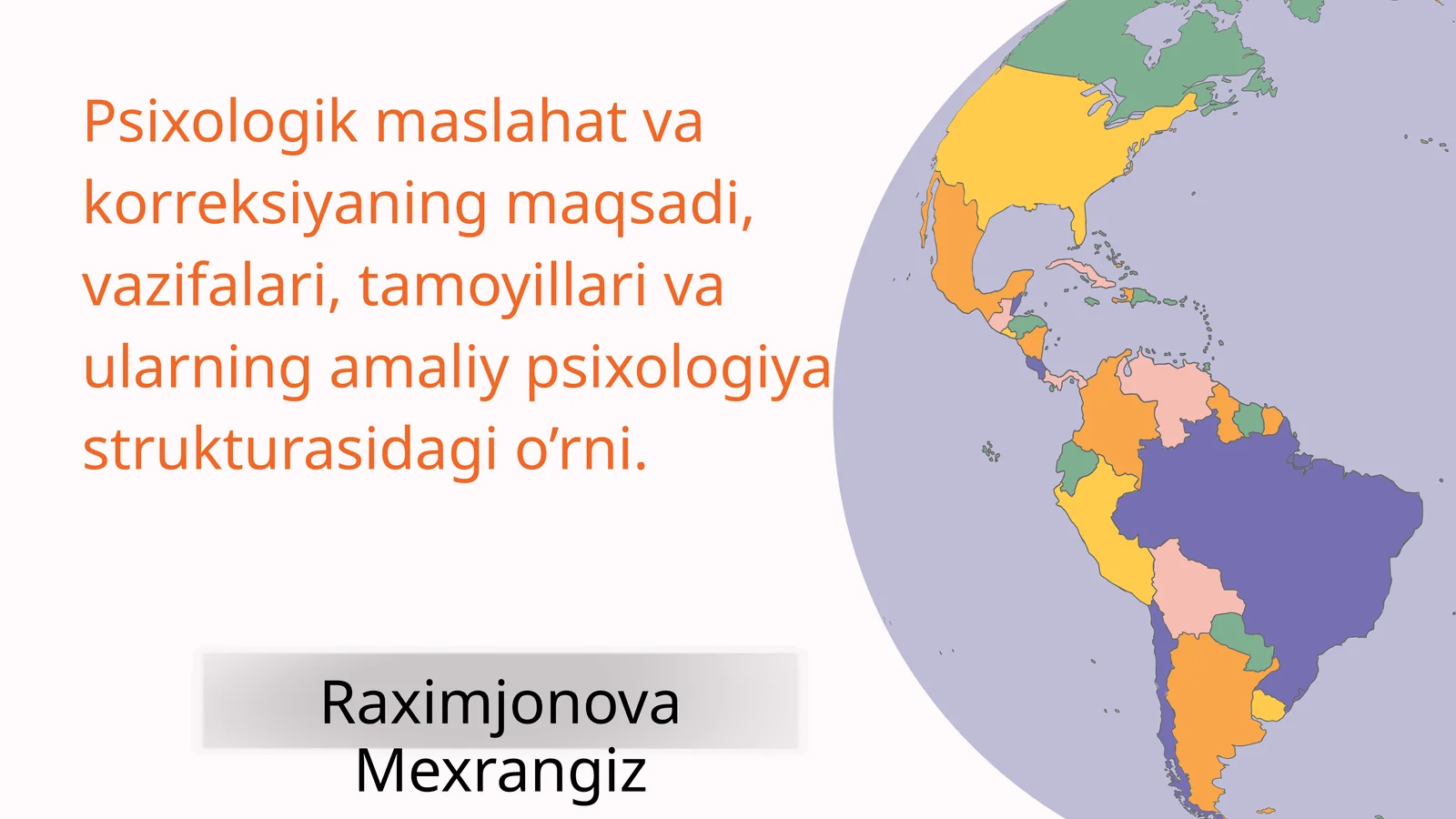 Psixologik maslahat va korreksiya