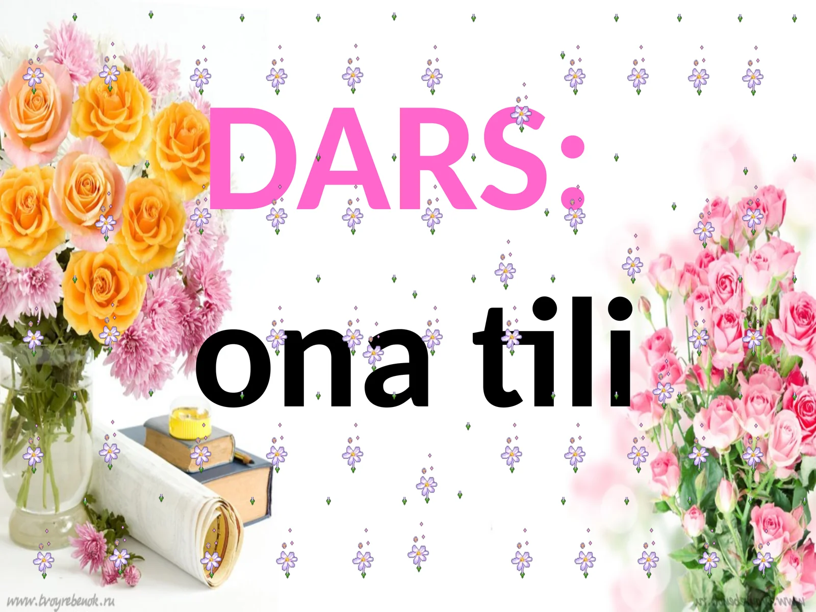 Ona tili fanidan U va I unli tovushlarining talaffuzi va imlosi dars ishlanma