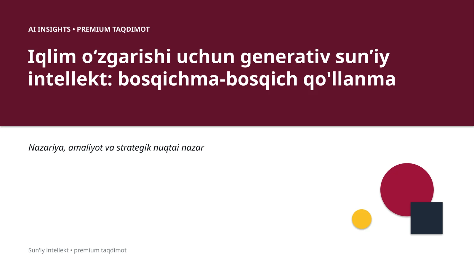 Sun'iy intellekt: bosqichma-bosqich qo'llanma